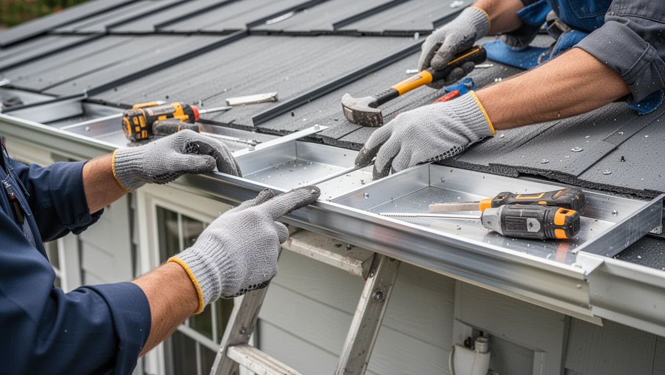 Aluminum Gutter Installation