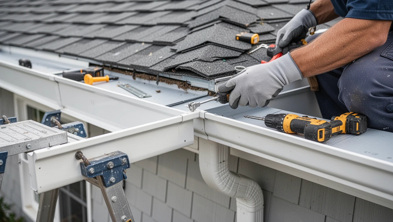 Vinyl Gutter Installation