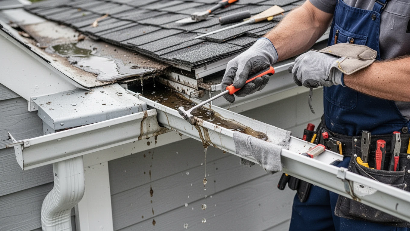 Gutter Leak Repair